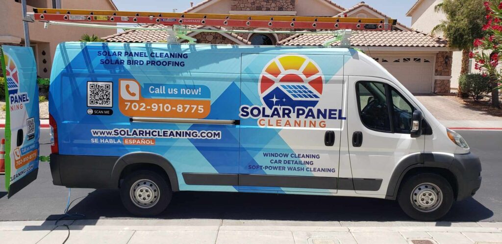 Solar Panel Cleaning Services Van Image